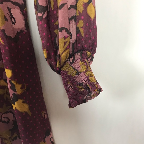 Free People Morning Light Mini Dress-Purple Combo - Picture 7 of 13